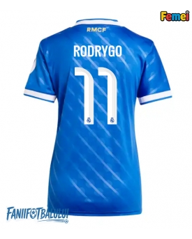 Real Madrid Rodrygo Goes #11 Tricou Fotbal Replică 2025-26 Femei Treilea